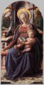 Madonna And Child Enthroned With Two Angels Renaissance Filippo Lippi
